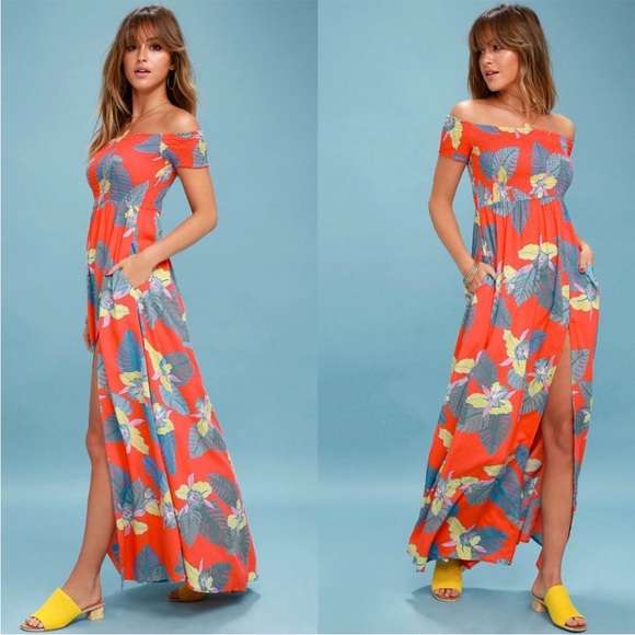 Lulu’s Tropical Maxi Dress - Picture 1 of 2